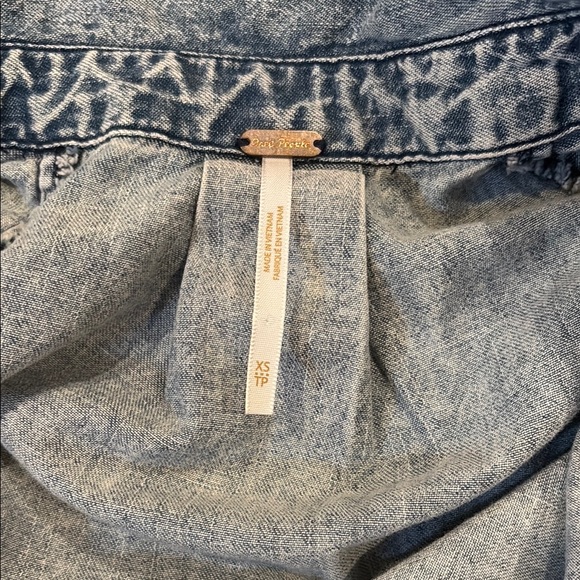 Denim Free People Dress - Picture 2 of 2